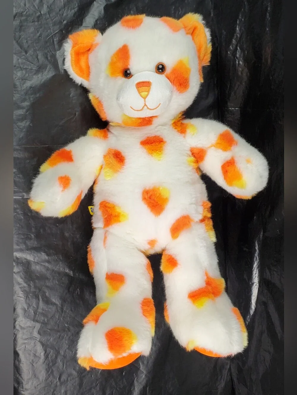 Build-A-Bear BAB 2010 Candy Corn Teddy Limited Edition Halloween Plush - EUC